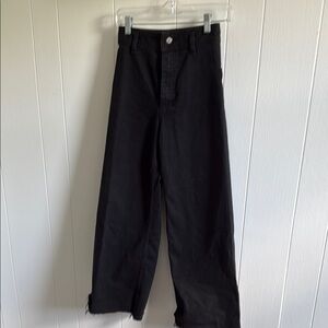 Zara Black Wide-Leg Jeans